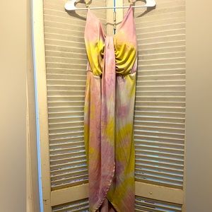 Gently used pink and yellow dress